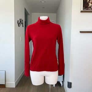 Chic Red Turtleneck Sweater